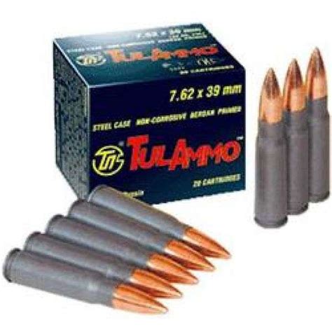 Tulammo Centerfire Rifle 7.62X39mm 124 GR FMJ 40 Bx/ 25 Cs 